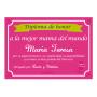 Regalos personalizados: Regalos con nombre: Diploma a la mejor madre del mundo