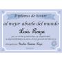 Regalos personalizados: Dise&ntilde;o y decoraci&oacute;n: Diploma al mejor abuelo del mundo