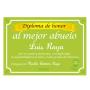 Regalos personalizados: Dise&ntilde;o y decoraci&oacute;n: Diploma al mejor abuelo del mundo