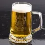 Regalos personalizados: Cristaler&iacute;a personalizada: Jarra de cerveza con logo grabado