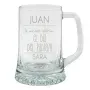 Regalos personalizados: Cristaler&iacute;a personalizada: Jarra de cerveza divertida d&iacute;a del padre con caja