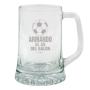 Regalos personalizados: Cristaler&iacute;a personalizada: Jarra de cerveza "El as del bal&oacute;n"