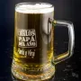 Regalos personalizados: Cristaler&iacute;a personalizada: Jarra de cerveza para el padre del a&ntilde;o en estuche