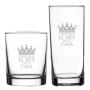 Regalos personalizados: Cristaler&iacute;a personalizada: Vaso de whisky alto grabado para el rey de la casa