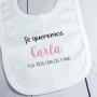 Regalos personalizados: Regalos con nombre: Babero BIO bordado