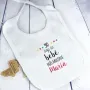 Regalos personalizados: Regalos con nombre: Babero BIO bordado 'el m&aacute;s mol&oacute;n'