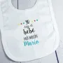 Regalos personalizados: Regalos con nombre: Babero BIO bordado 'el m&aacute;s mol&oacute;n'