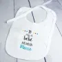 Regalos personalizados: Regalos con nombre: Babero BIO bordado 'el m&aacute;s mol&oacute;n'