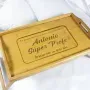 Regalos personalizados: Madera personalizada: Bandeja personalizada para profesores