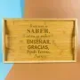 Regalos personalizados: Madera personalizada: Bandeja personalizada 'Saber ense&ntilde;ar'