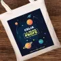 Regalos personalizados: Bolsas personalizadas: Bolsa tote BIO personalizada 'Mejor Profe de la Galaxia'