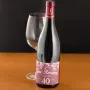Regalos personalizados: Bebidas personalizadas: Botella de vino 40 a&ntilde;os