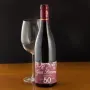 Regalos personalizados: Bebidas personalizadas: Botella de vino 50 a&ntilde;os