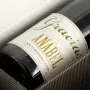 Regalos personalizados: Bebidas personalizadas: Botella de vino "Agradecimiento"