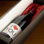Regalos personalizados: Bebidas personalizadas: Botella de vino "Coraz&oacute;n"