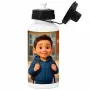 Regalos personalizados: Regalos con nombre: Botella infantil personalizada con retrato IA
