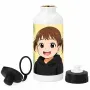 Regalos personalizados: Regalos con nombre: Botella infantil personalizada con retrato IA