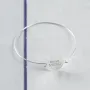 Regalos personalizados: Joyas personalizadas: Brazalete de plata 'Comuni&oacute;n' personalizado con texto
