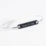 Regalos personalizados: Joyas personalizadas: Brazalete de plata personalizado con texto