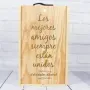 Regalos personalizados: Regalos con nombre: Caja botella de vino con texto grabado