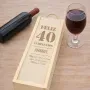 Regalos personalizados: Regalos con nombre: Caja botella de vino cumplea&ntilde;os