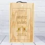 Regalos personalizados: Regalos con nombre: Caja botella de vino para Bodas