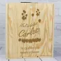 Regalos personalizados: Regalos con nombre: Caja botella de vino para cumplea&ntilde;os