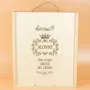 Regalos personalizados: Regalos con nombre: Caja botella de vino para el mejor abuelo