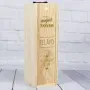 Regalos personalizados: Regalos con nombre: Caja botella de vino para el mejor novio