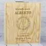 Regalos personalizados: Regalos con nombre: Caja botella de vino para el mejor padre