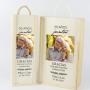 Regalos personalizados: Regalos con fotos: Caja de madera natural personalizada