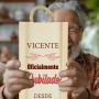 Regalos personalizados: Madera personalizada: Caja de madera para botella de Vino para Jubilaci&oacute;n