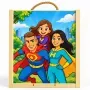Regalos personalizados: Regalos con fotos: Caja de madera para vino personalizada con foto retrato IA