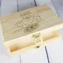 Regalos personalizados: Regalos con nombre: Caja de madera personalizada osito