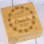 Regalos personalizados: Regalos con nombre: Caja de t&eacute; de madera grabada en Bamb&uacute;