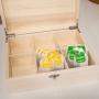 Regalos personalizados: Regalos con nombre: Caja de t&eacute; grabada