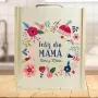 Regalos personalizados: Regalos con nombre: Caja de vino personalizada 'Flores para mam&aacute;'