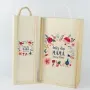 Regalos personalizados: Regalos con nombre: Caja de vino personalizada 'Flores para mam&aacute;'