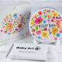 Regalos personalizados: Dise&ntilde;o y decoraci&oacute;n: Caja huellas m&aacute;gica flores