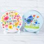 Regalos personalizados: Dise&ntilde;o y decoraci&oacute;n: Caja huellas m&aacute;gica flores