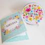 Regalos personalizados: Dise&ntilde;o y decoraci&oacute;n: Caja huellas m&aacute;gica flores