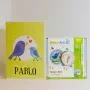 Regalos personalizados: Dise&ntilde;o y decoraci&oacute;n: Caja huellas m&aacute;gica pajaritos