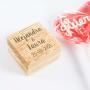 Regalos personalizados: Regalos con nombre: Caja para anillos de boda grabado con nombres