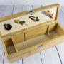 Regalos personalizados: Regalos con nombre: Caja sumiller de Bamb&uacute; grabada