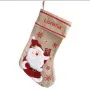 Regalos personalizados: Dise&ntilde;o y decoraci&oacute;n: Calcet&iacute;n Navide&ntilde;o de lino bordado