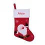 Regalos personalizados: Dise&ntilde;o y decoraci&oacute;n: Calcet&iacute;n Navide&ntilde;o rojo bordado