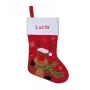 Regalos personalizados: Dise&ntilde;o y decoraci&oacute;n: Calcet&iacute;n Navide&ntilde;o rojo bordado