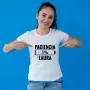 Regalos personalizados: Camisetas personalizadas: Camiseta para mujer 'Pila de paciencia'