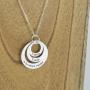 Regalos personalizados: Joyas personalizadas: Colgante anillos de plata personalizado