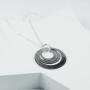 Regalos personalizados: Joyas personalizadas: Colgante anillos de plata personalizado